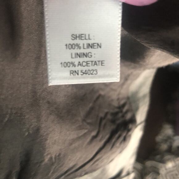 Banana Republic Linen Strapless Chevron dress Size 10 - Picture 9 of 9